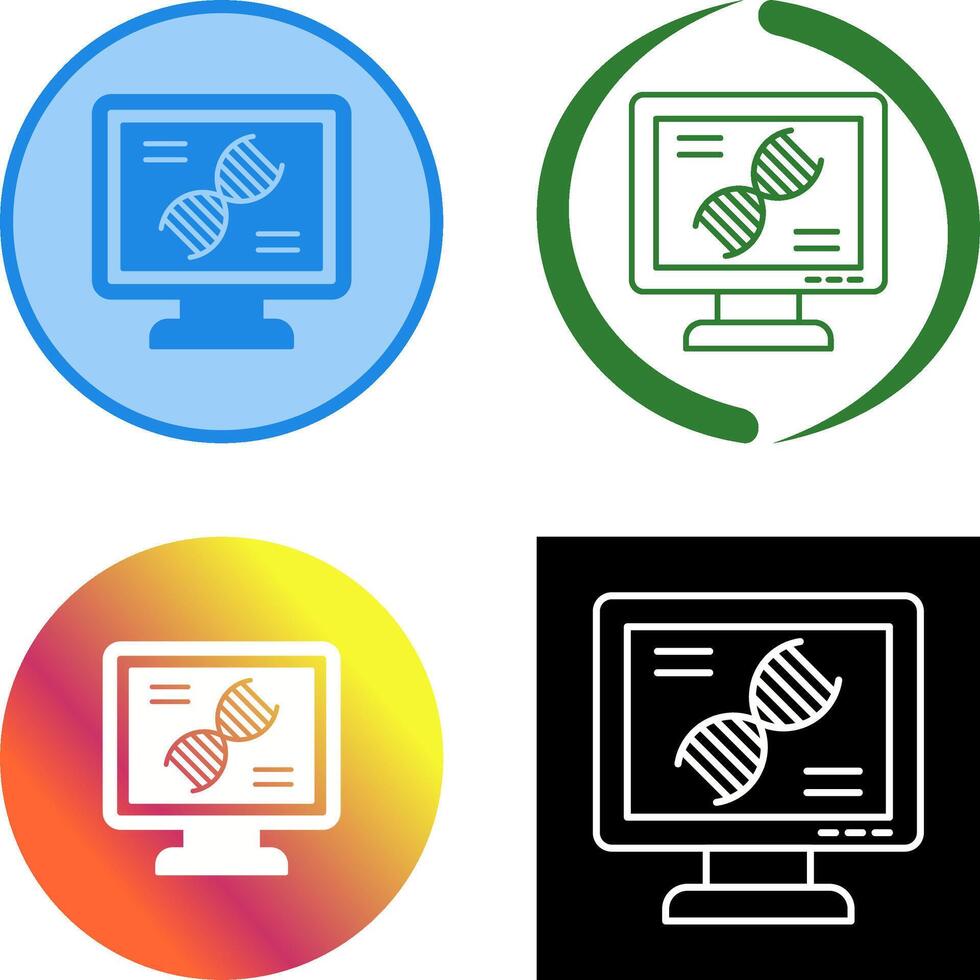 Dna Test Icon Design vector