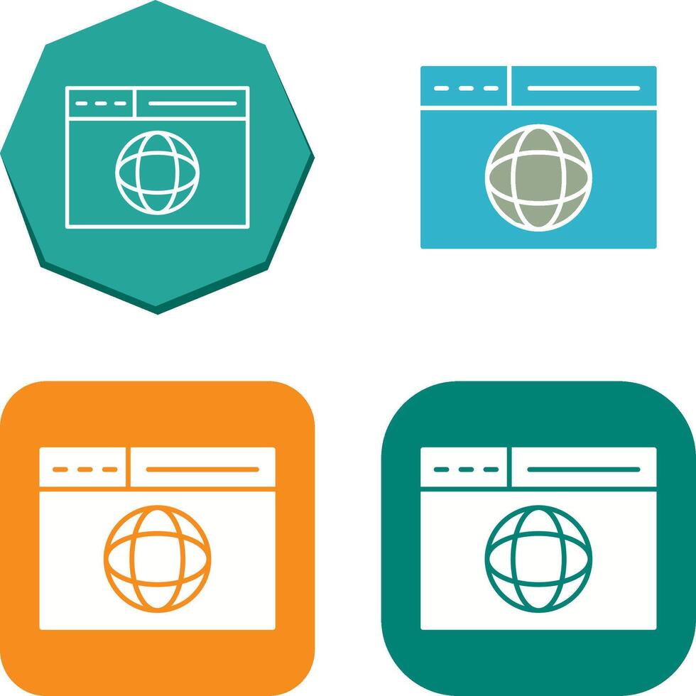 Web Page Icon Design vector