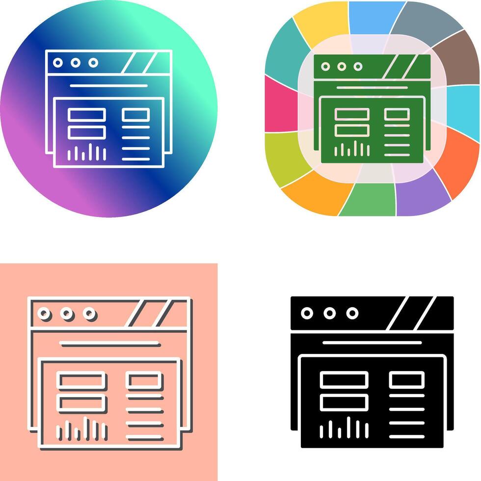 Dashboard Icon Design vector