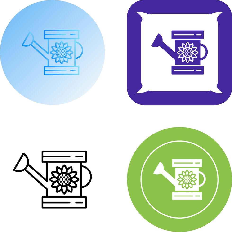 Watering Can Icon Design vector