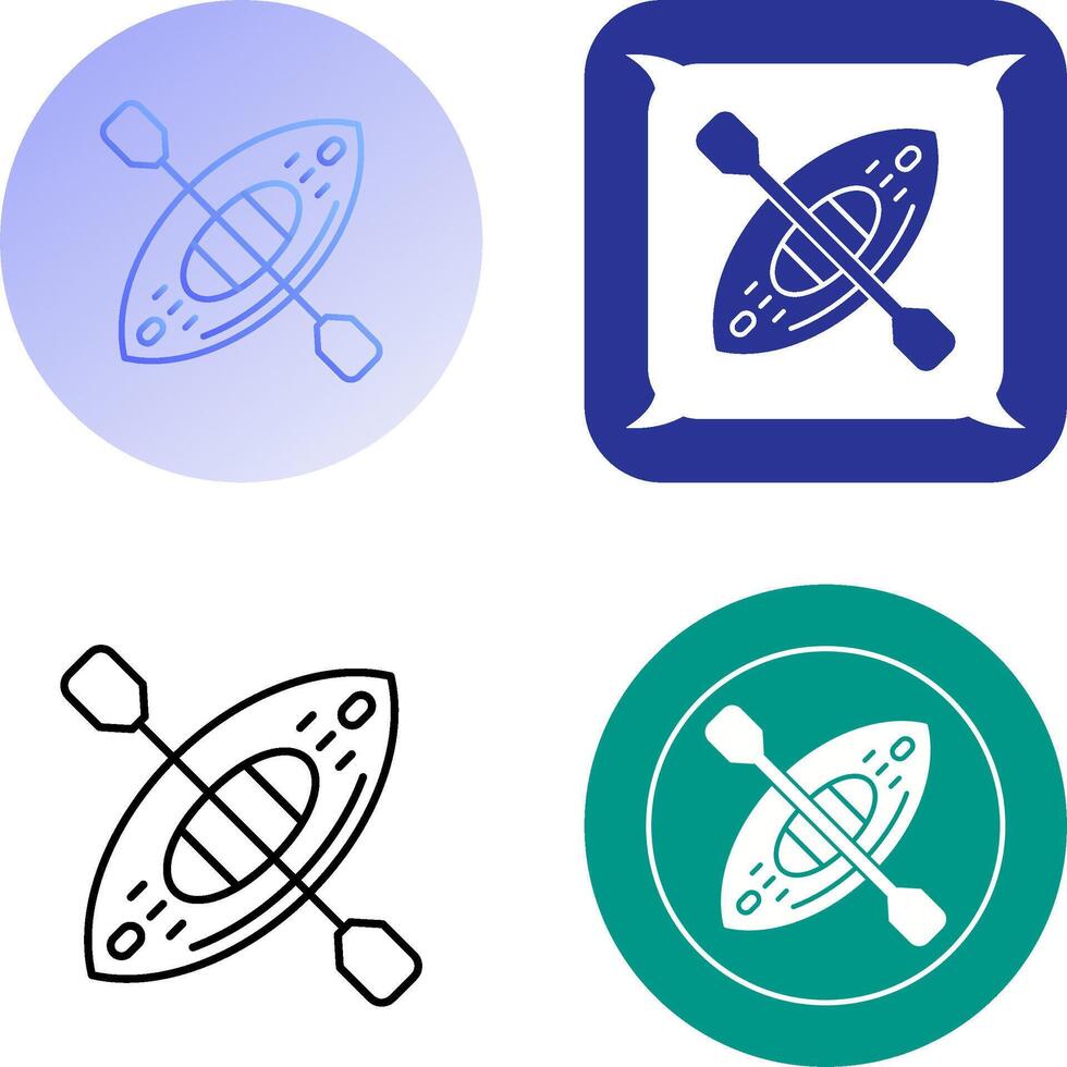 Kayak Icon Design vector