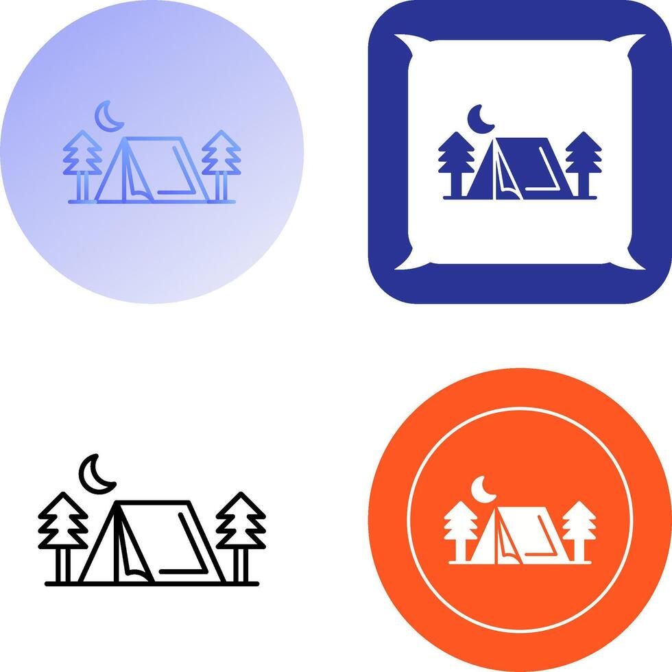 Tent Icon Design vector