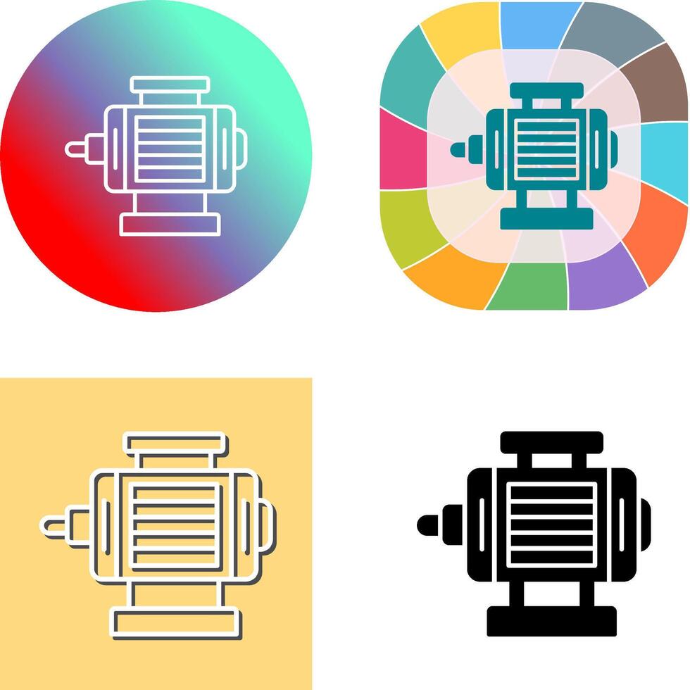ELectric Motor Icon Design vector