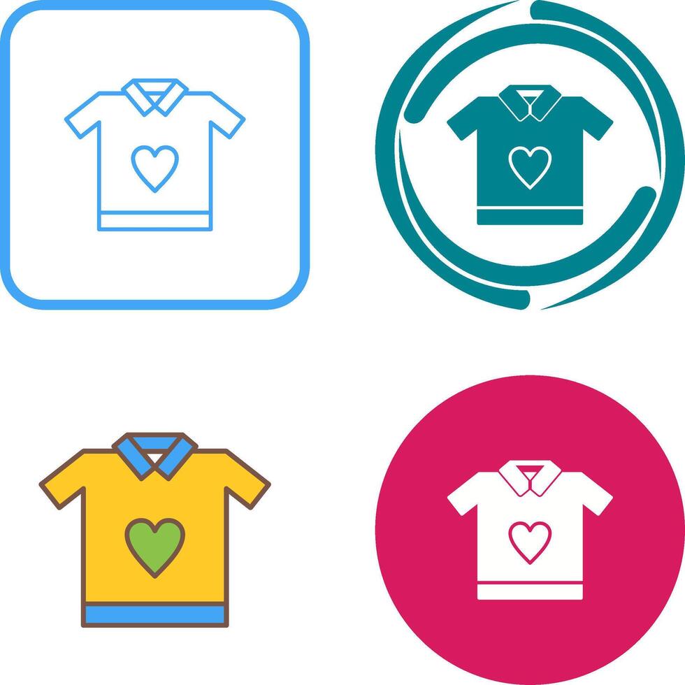 T Shirt Icon Design vector