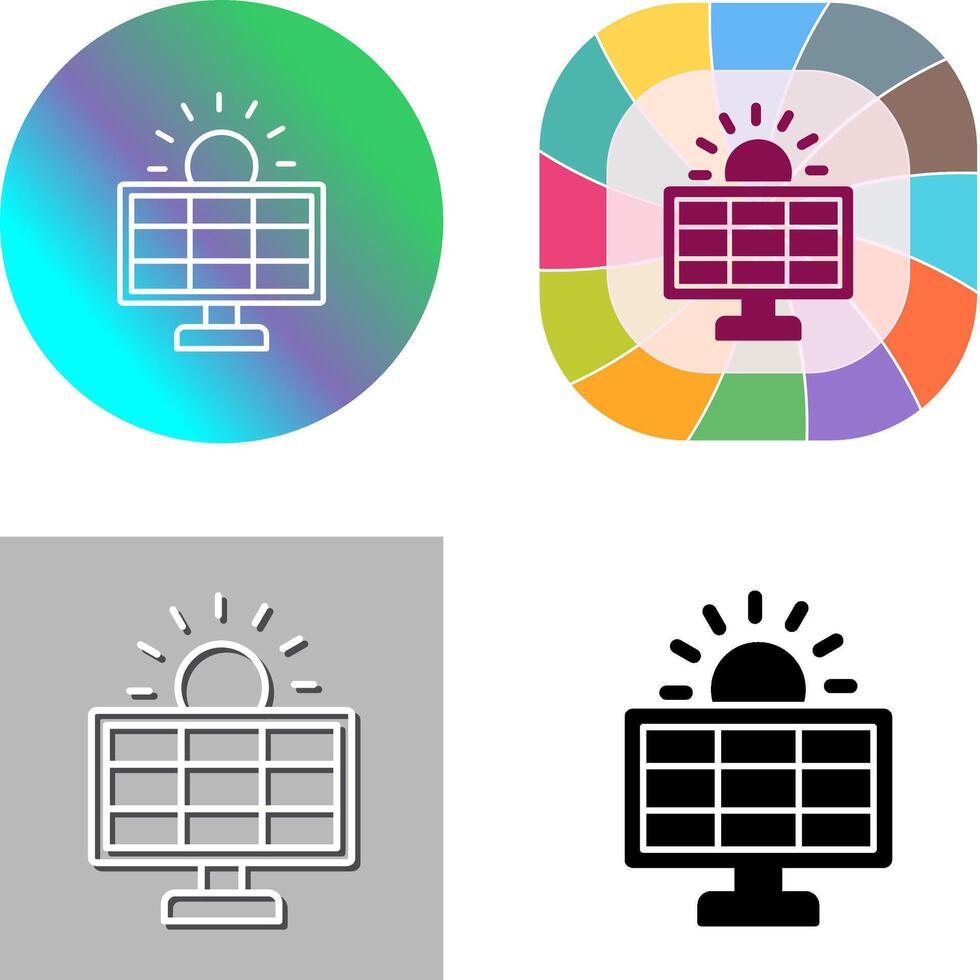 Solar System Icon Design vector