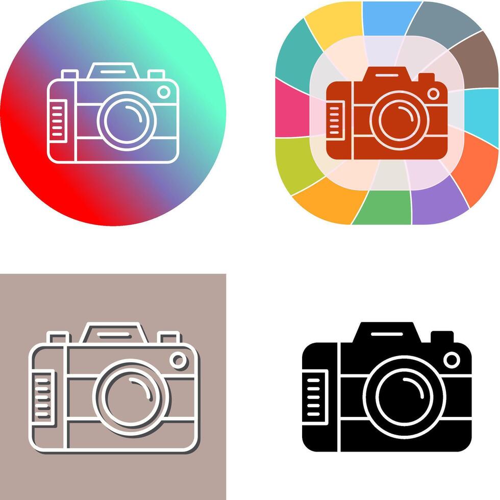 Digital Camera Icon Design vector