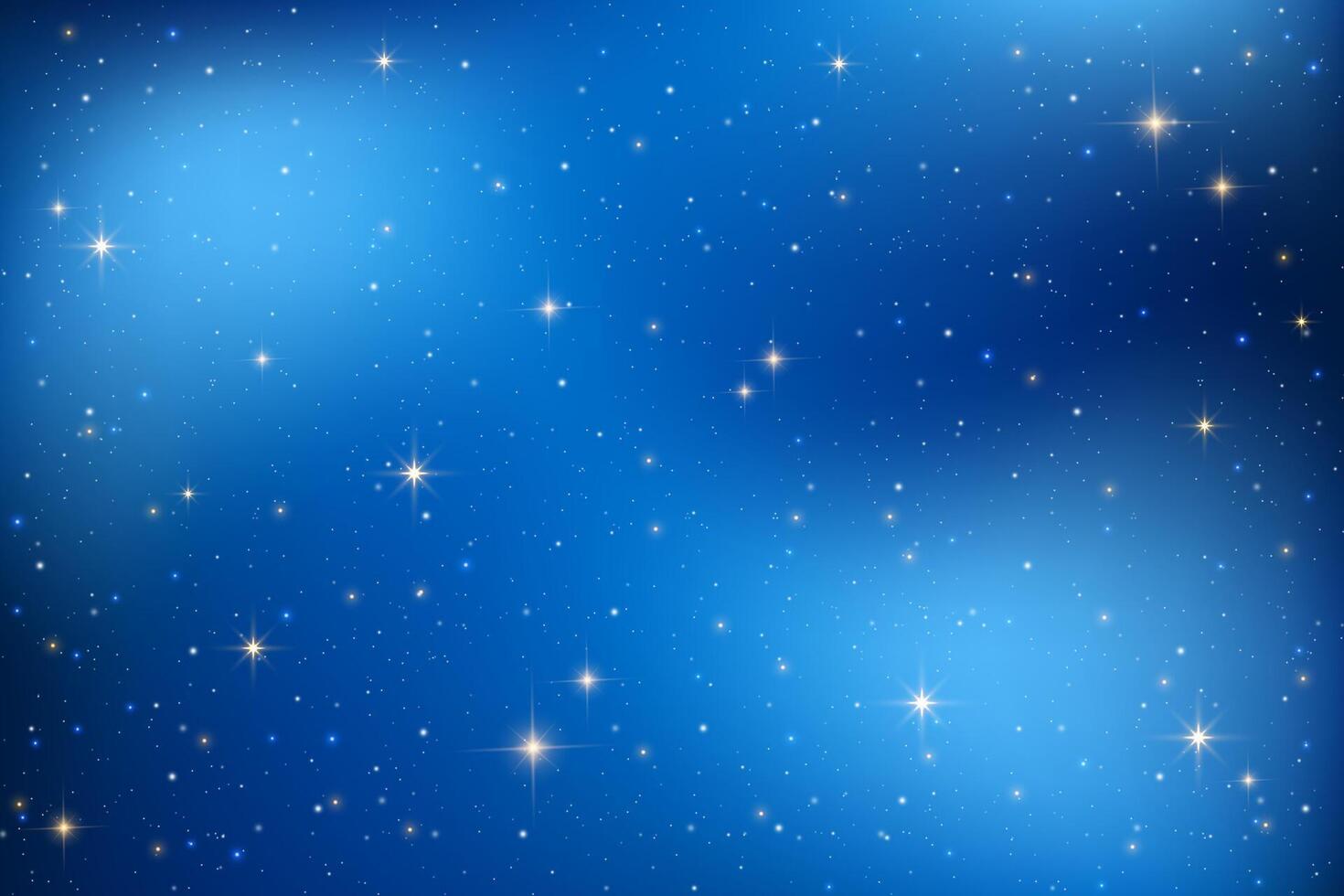 Night sky with stars. Dark blue universe. Shiny abstract cosmos. Galaxy