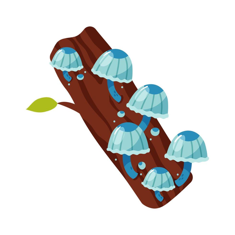 Cute cartoon illustration of a mushroom vector