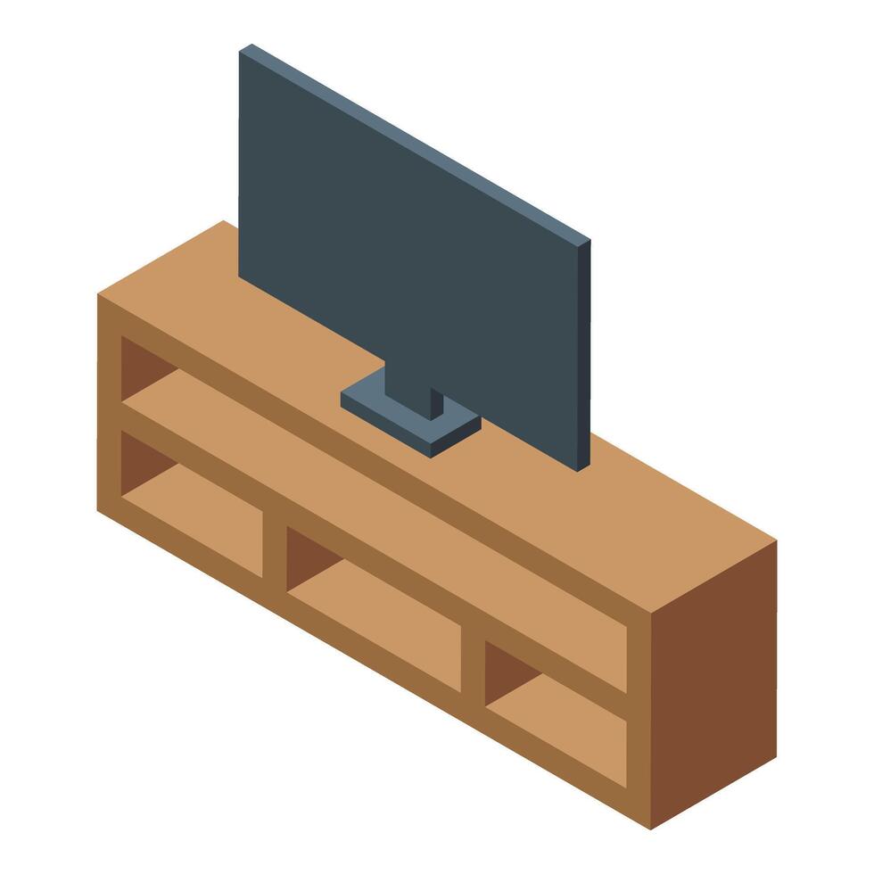 Tv set for games icon isometric . Control gamer vector