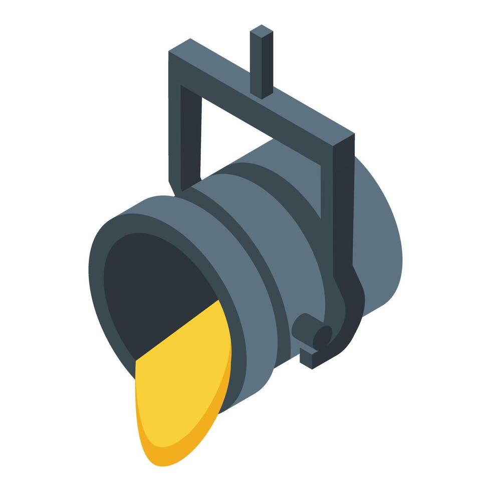 Metallurgy cauldron steel icon isometric . Factory process vector