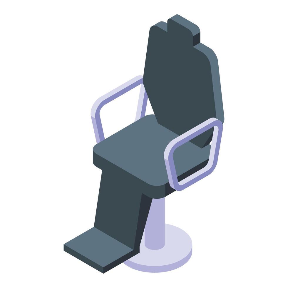 Service barber chair icon isometric . Furniture studio vector