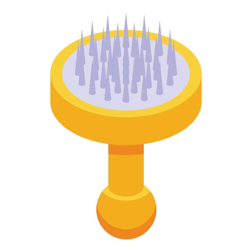 Hookah needle stamp icon isometric . Party object vector