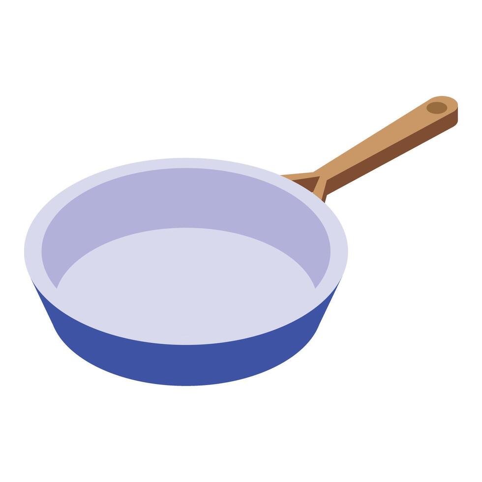 Modern design of pan icon isometric . Steam pot vector