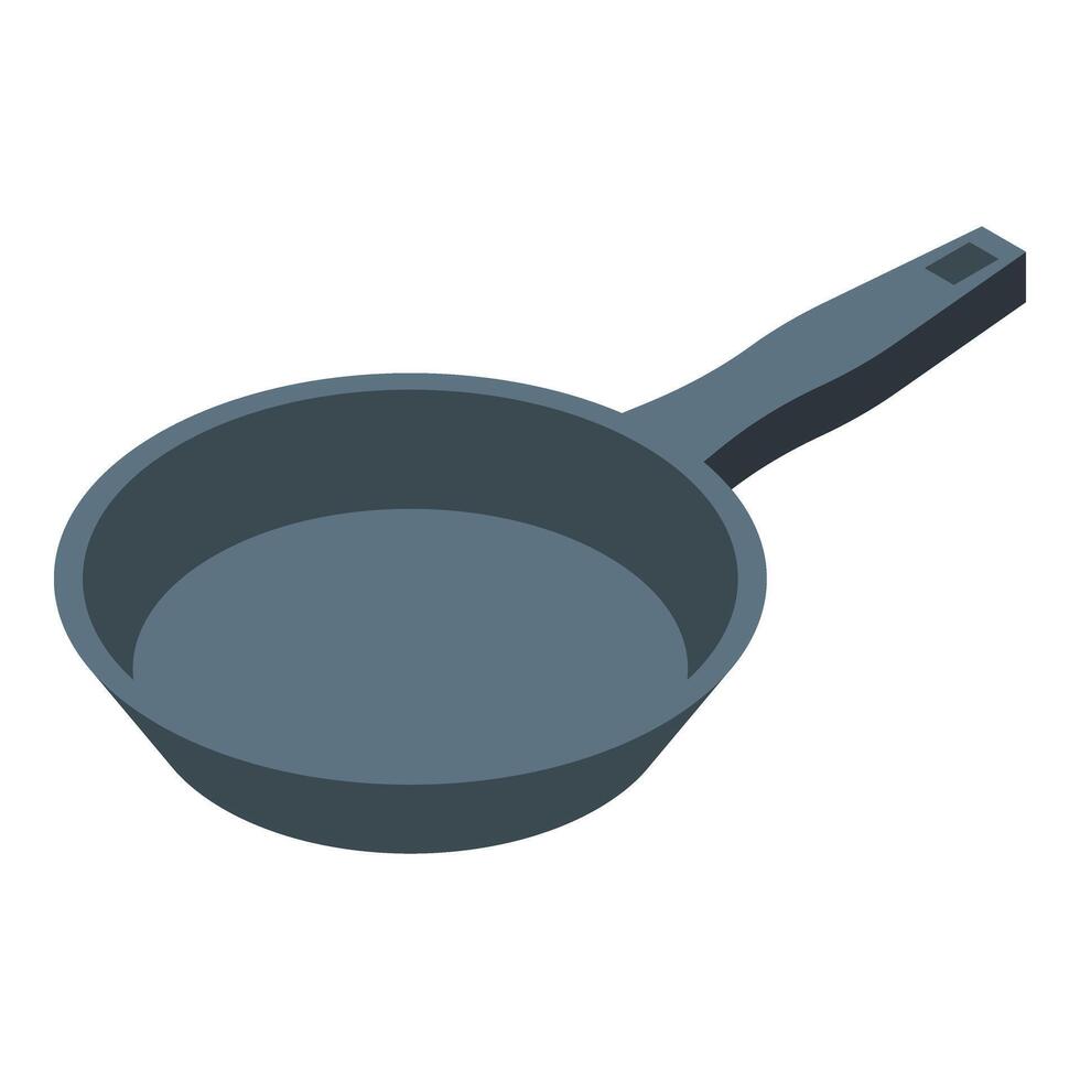Object pan icon isometric . Steam gourmet vector