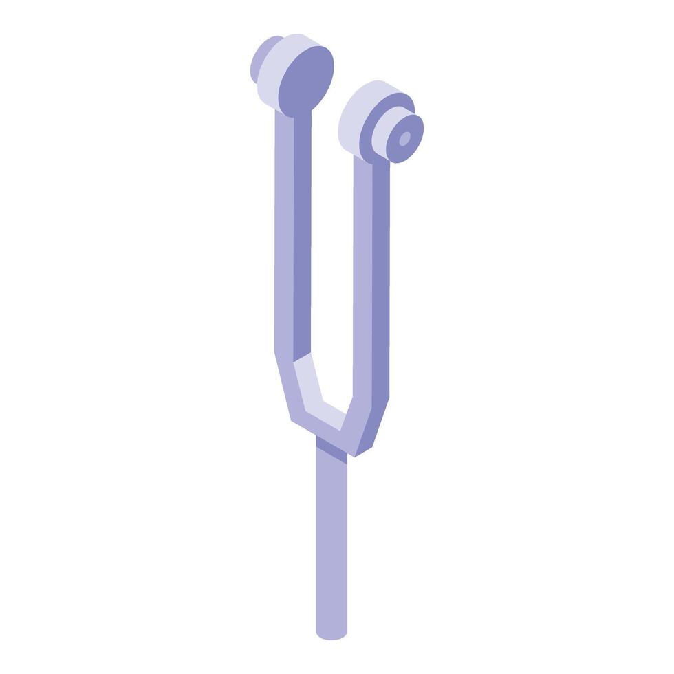 Ear sound check tool icon isometric . Medicine device vector