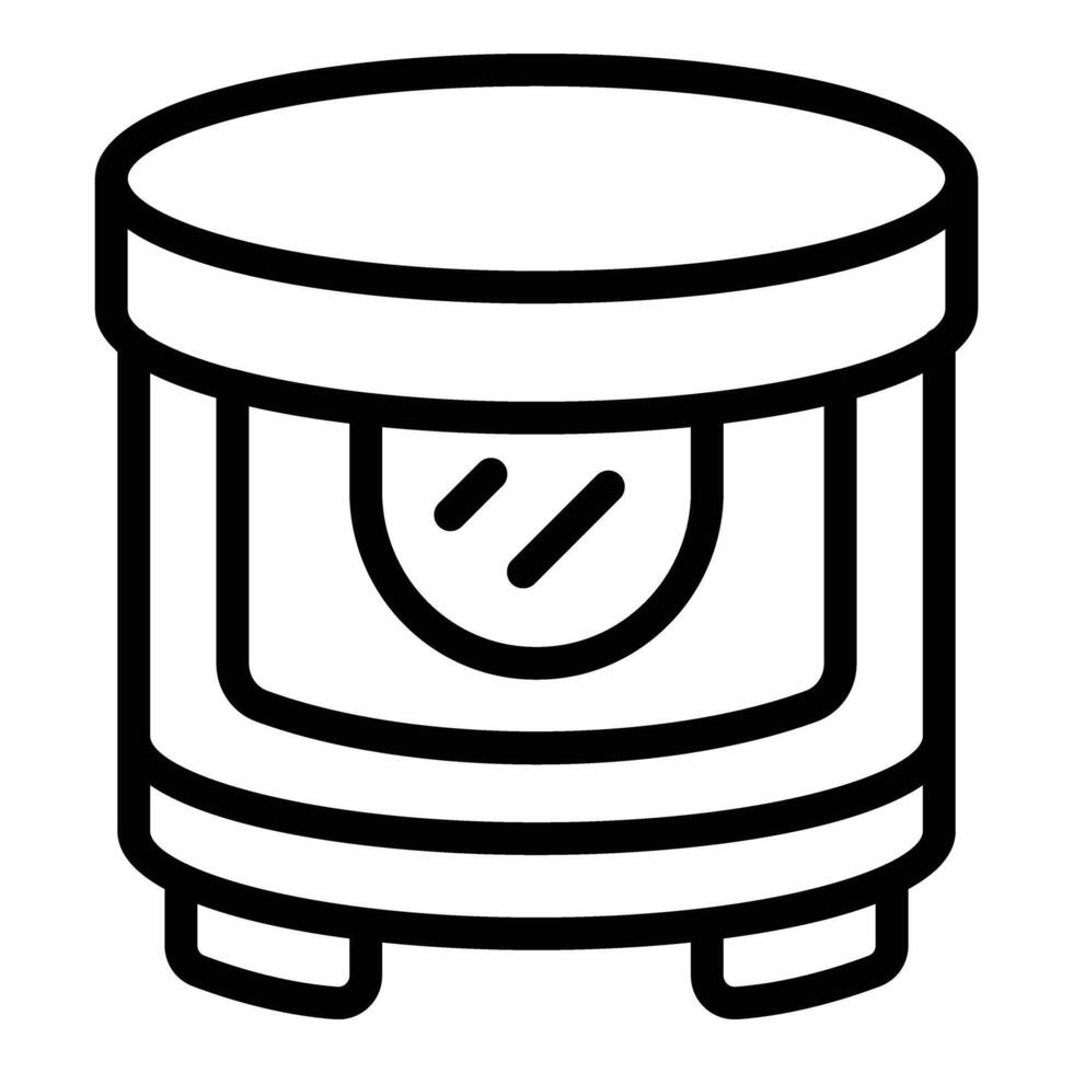 Bread mixing machine icon outline . Automatic bakery equipment vector