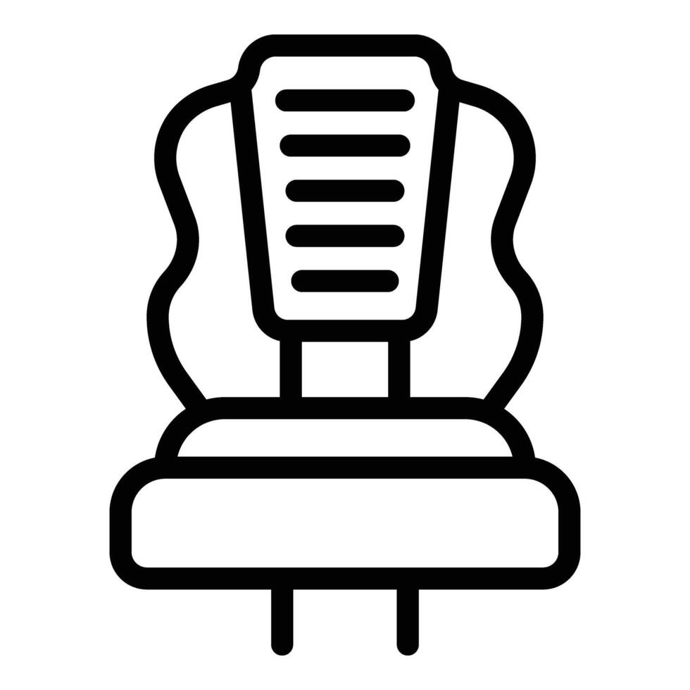 Game player chair icon outline . Gaming furniture vector