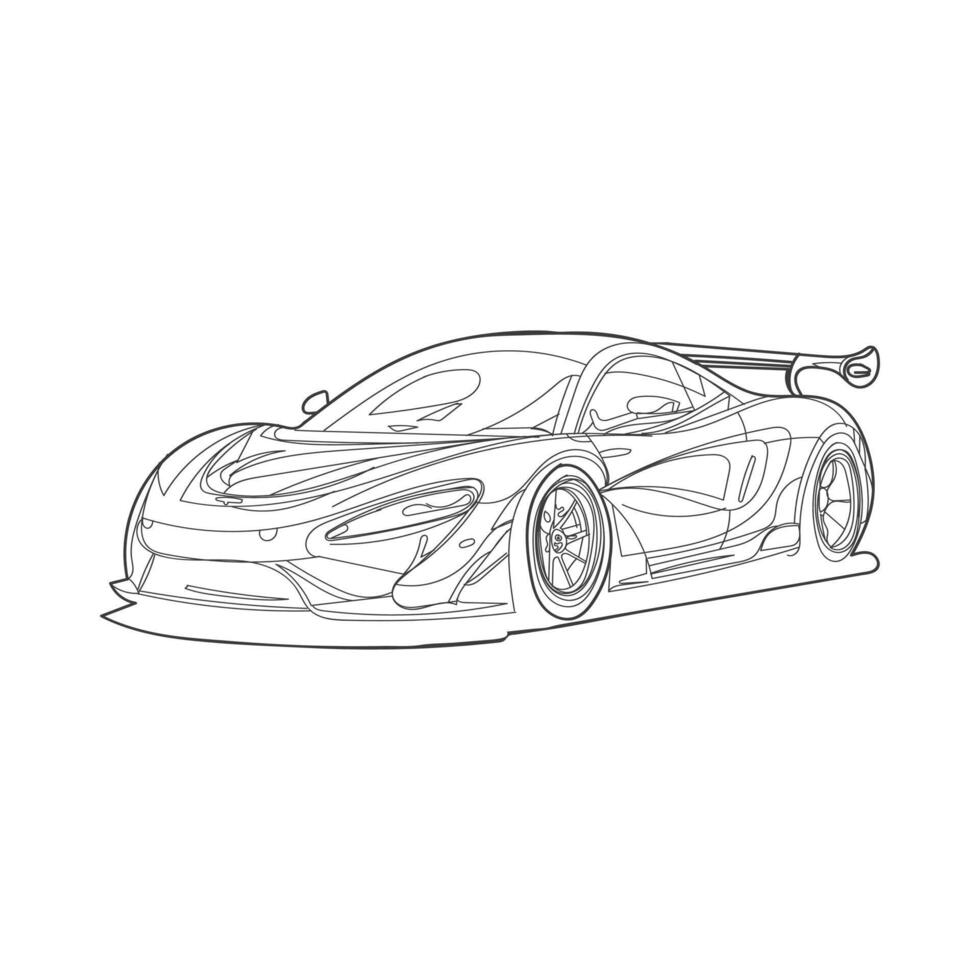 car line art design vector