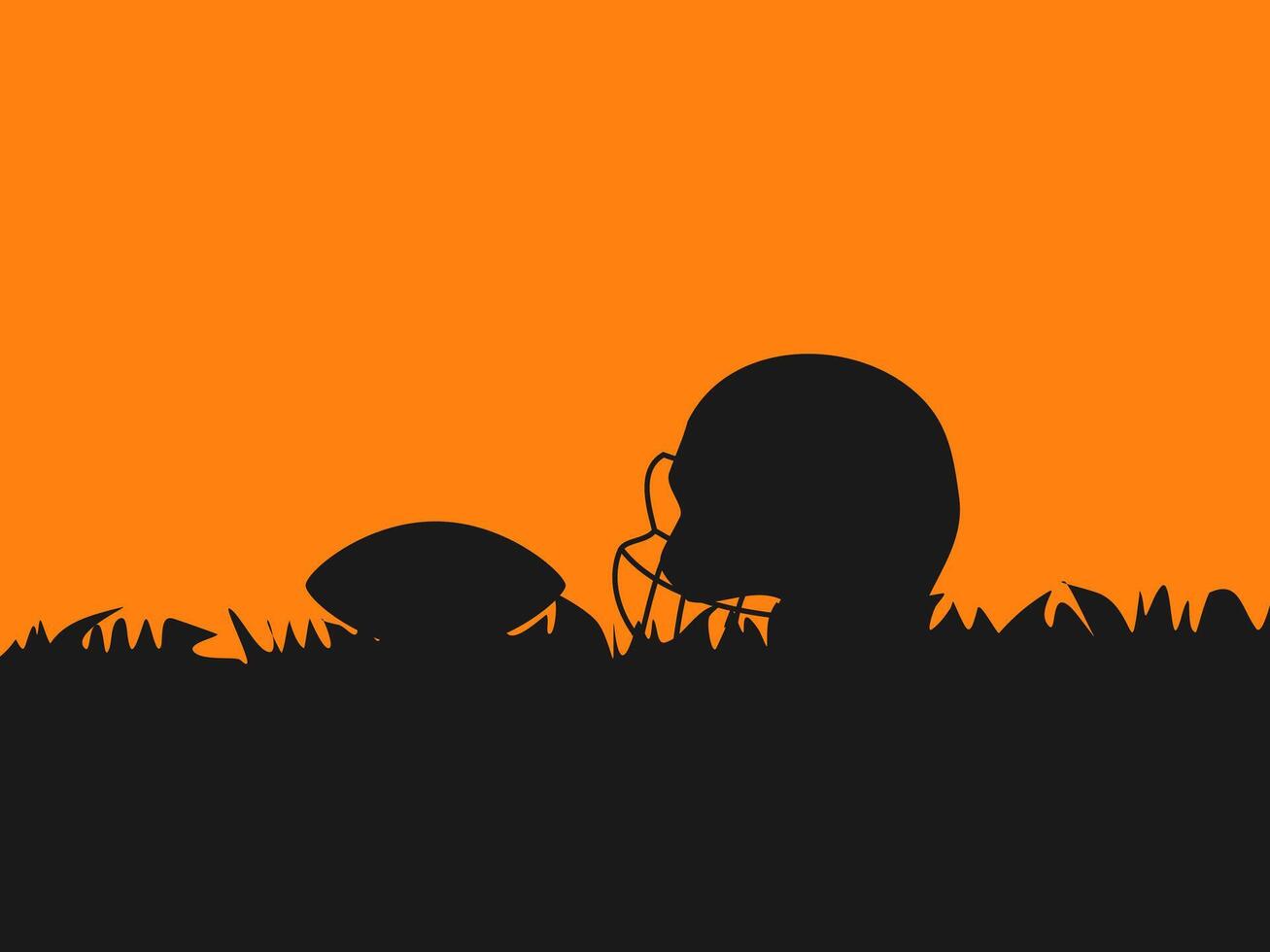 flat design American football illustration vector