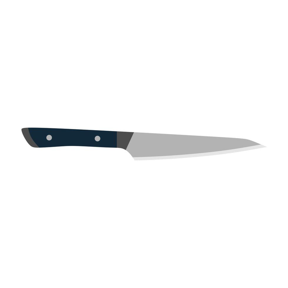 Petty knife, japanese kitchen knifes, a small general-purpose knife used for peeling, shaping, and slicing fruits and vegetables vector