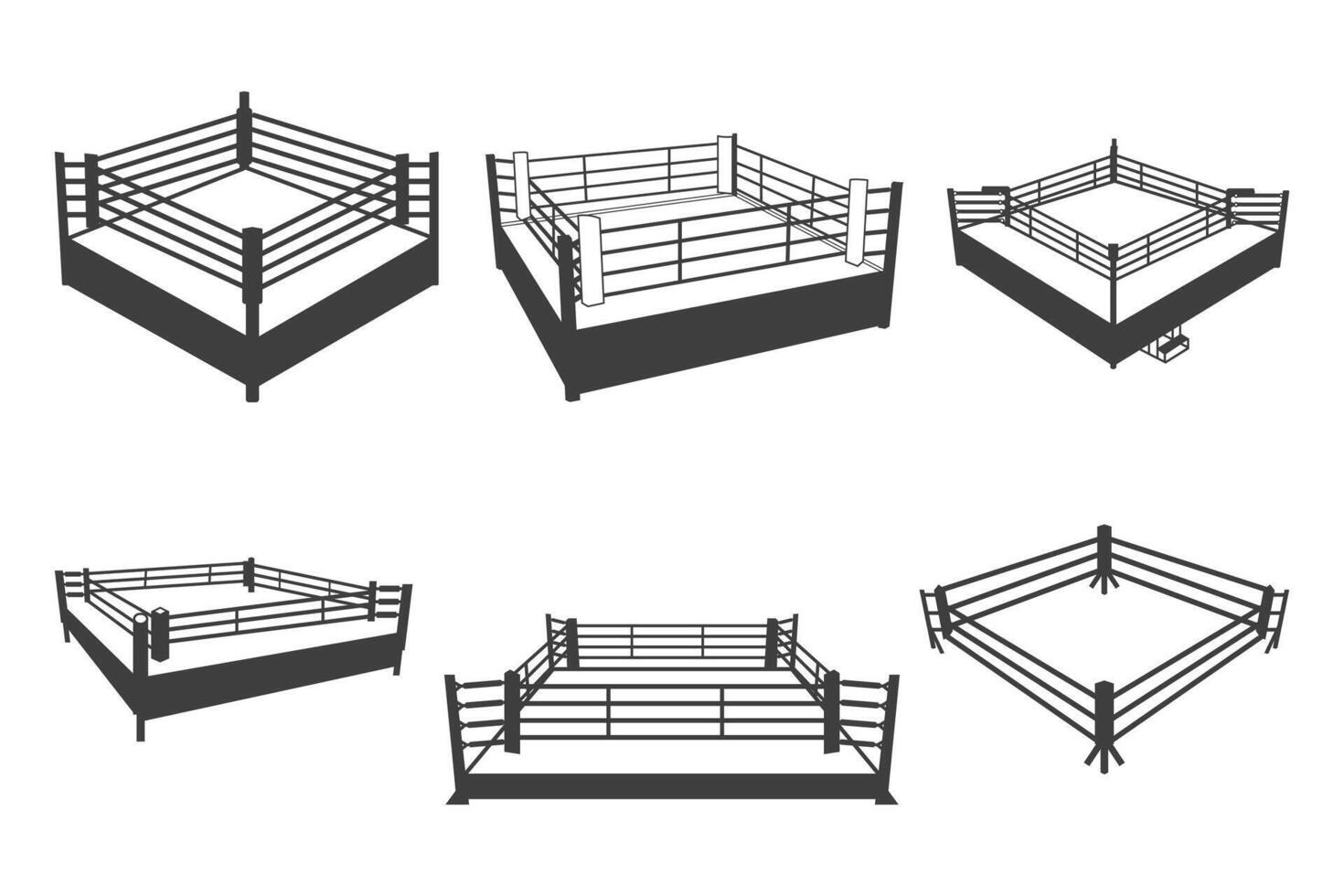 Boxing Ring. Boxing Ring Icon. Boxing Ring Clipart, Boxing Ring Boxing. vector