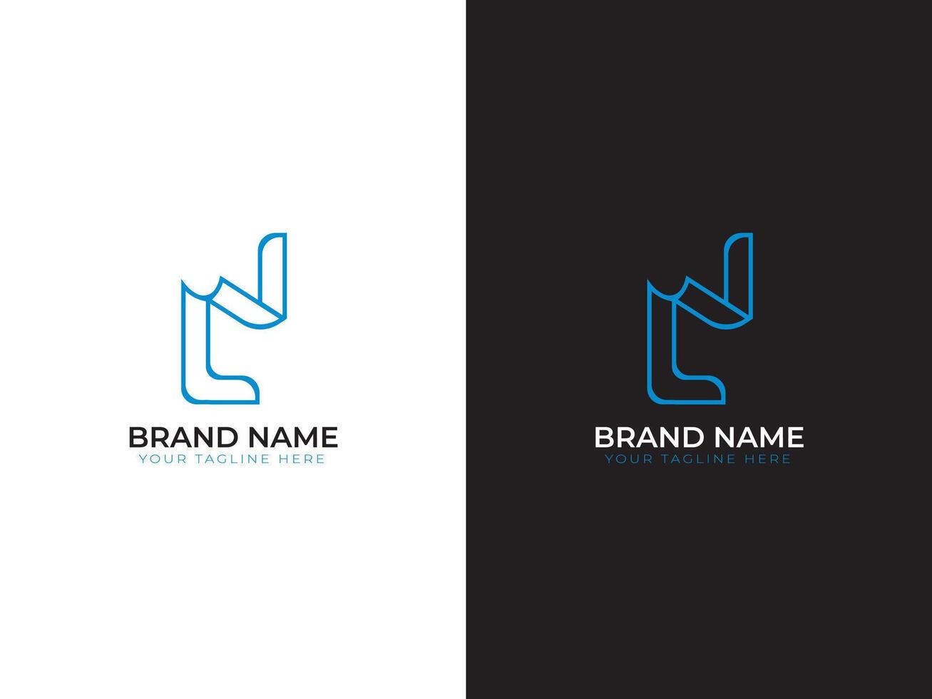 LN MINIMAL BUSINESS SYMBOL LOGO vector