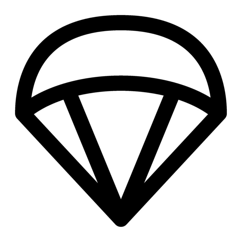 Paraglider icon for web, app, infographic, etc vector