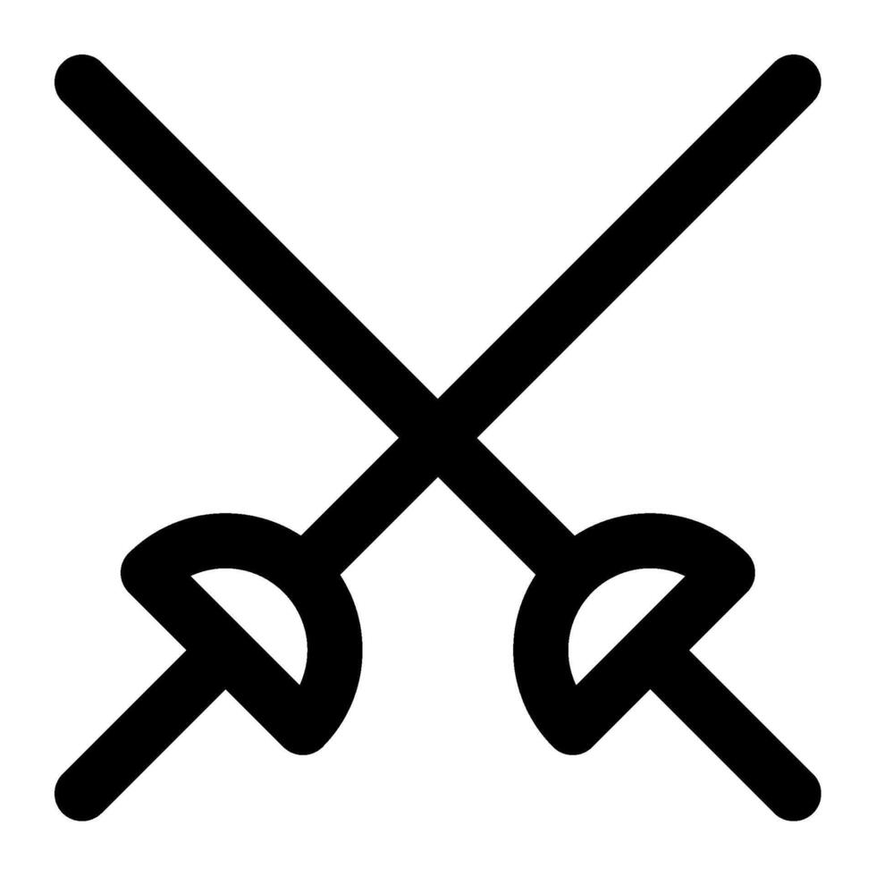 Fencing Sword icon for web, app, infographic, etc vector