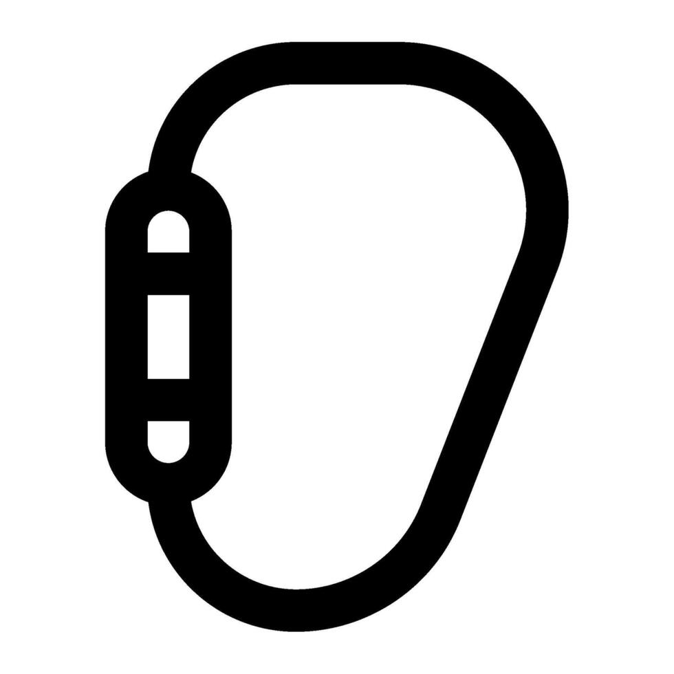 Climbing Carabiner icon for web, app, infographic, etc vector