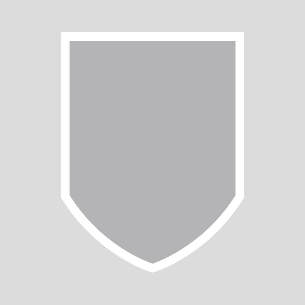 Grey Shield with Grey Background vector