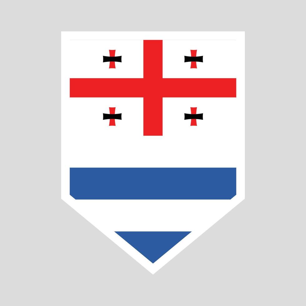 Adjara Flag Guard Shield Icon vector