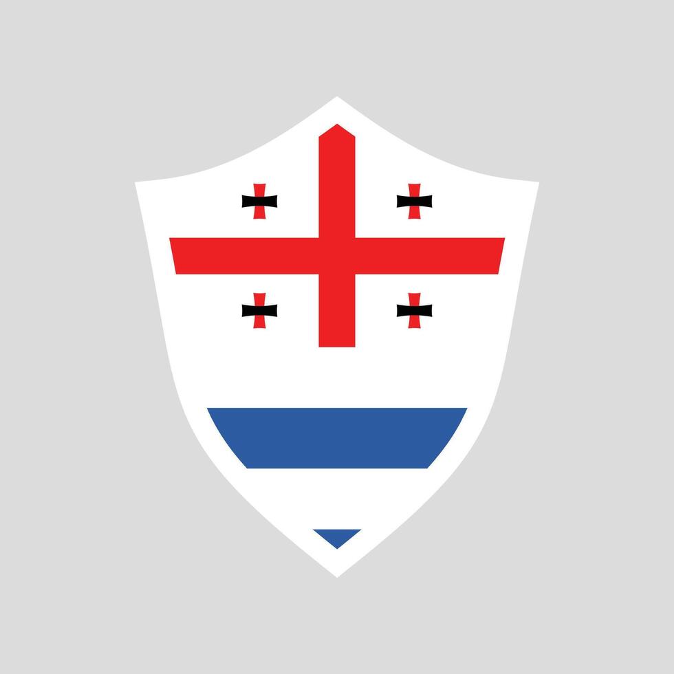Adjara Flag Guard Shield Icon vector