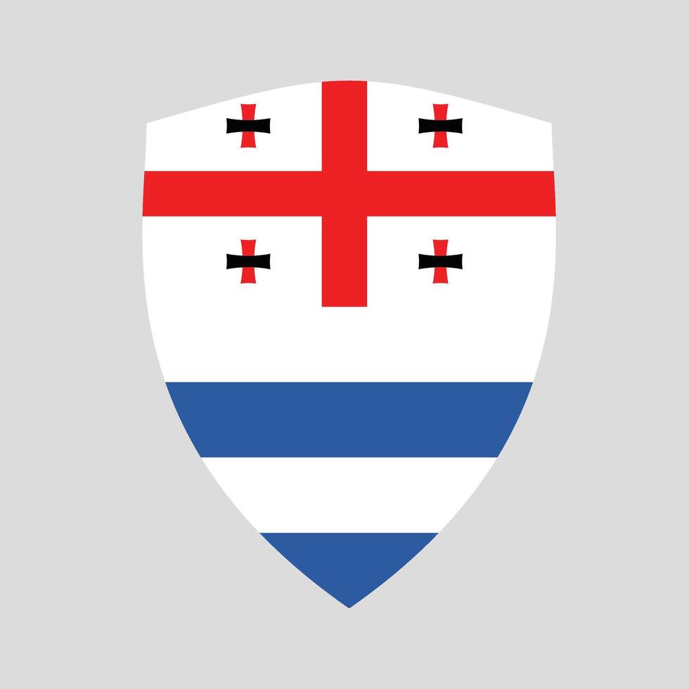 Adjara Flag Guard Shield Icon vector