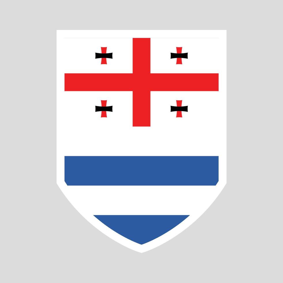 Adjara Flag Guard Shield Icon vector