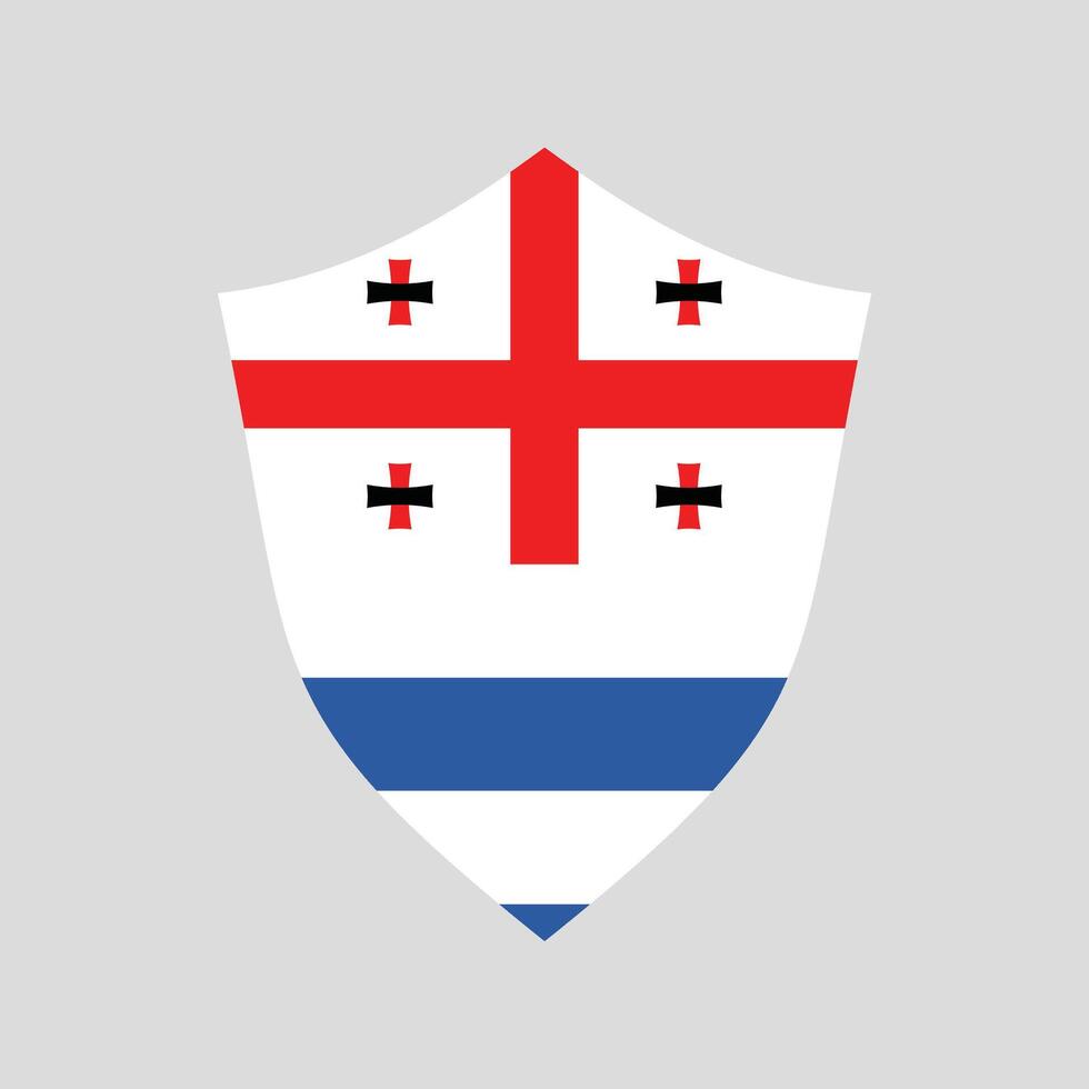 Adjara Flag Guard Shield Icon vector