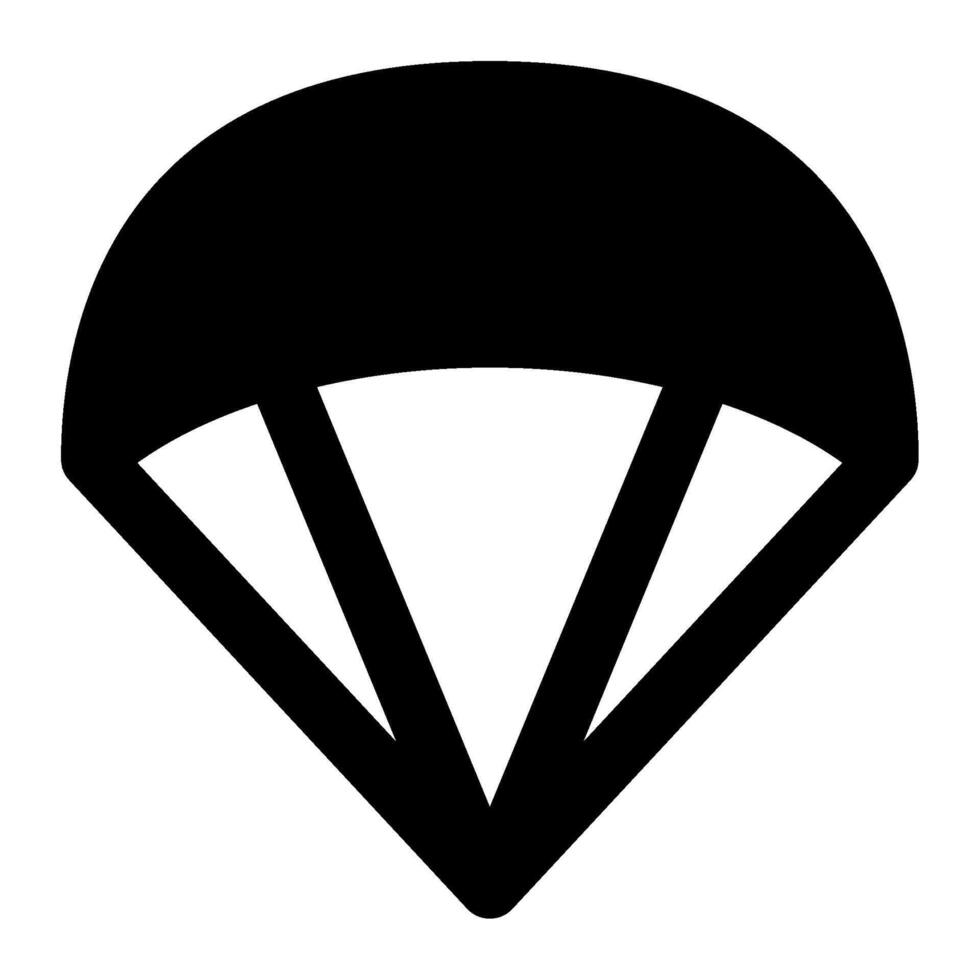 Paraglider icon for web, app, infographic, etc vector