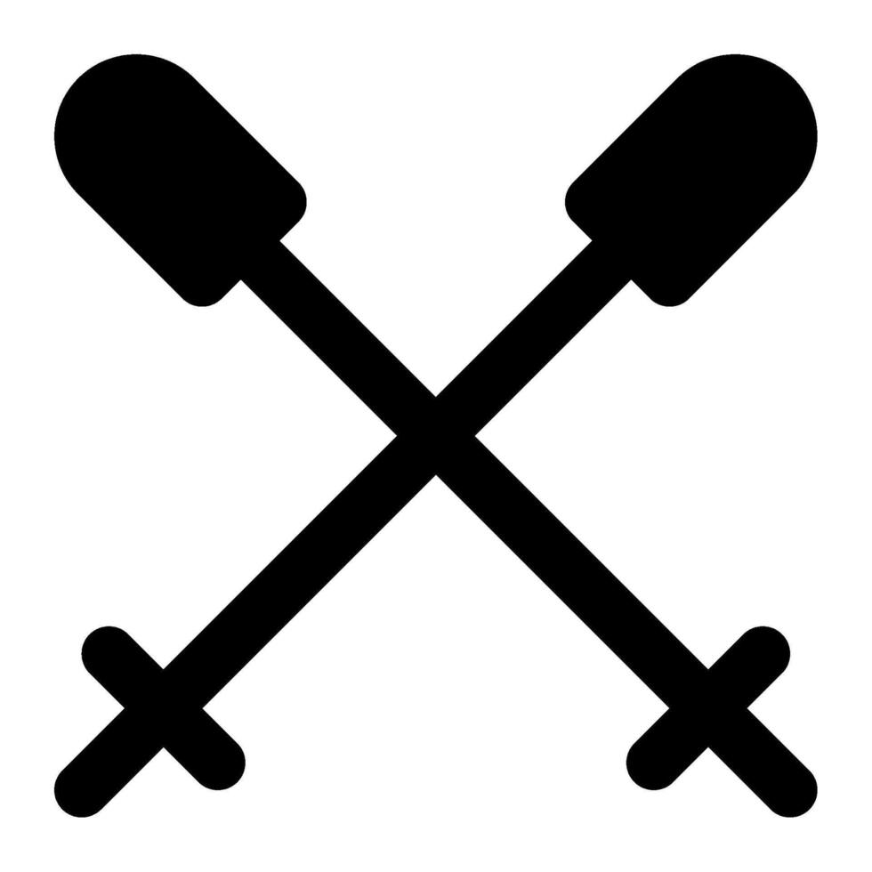 Skiing Poles icon for web, app, infographic, etc vector