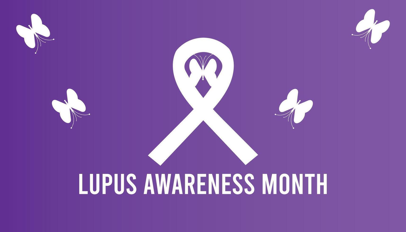 Lupus Awareness Month observed every year in May. Template for background, banner, card, poster with text inscription. vector