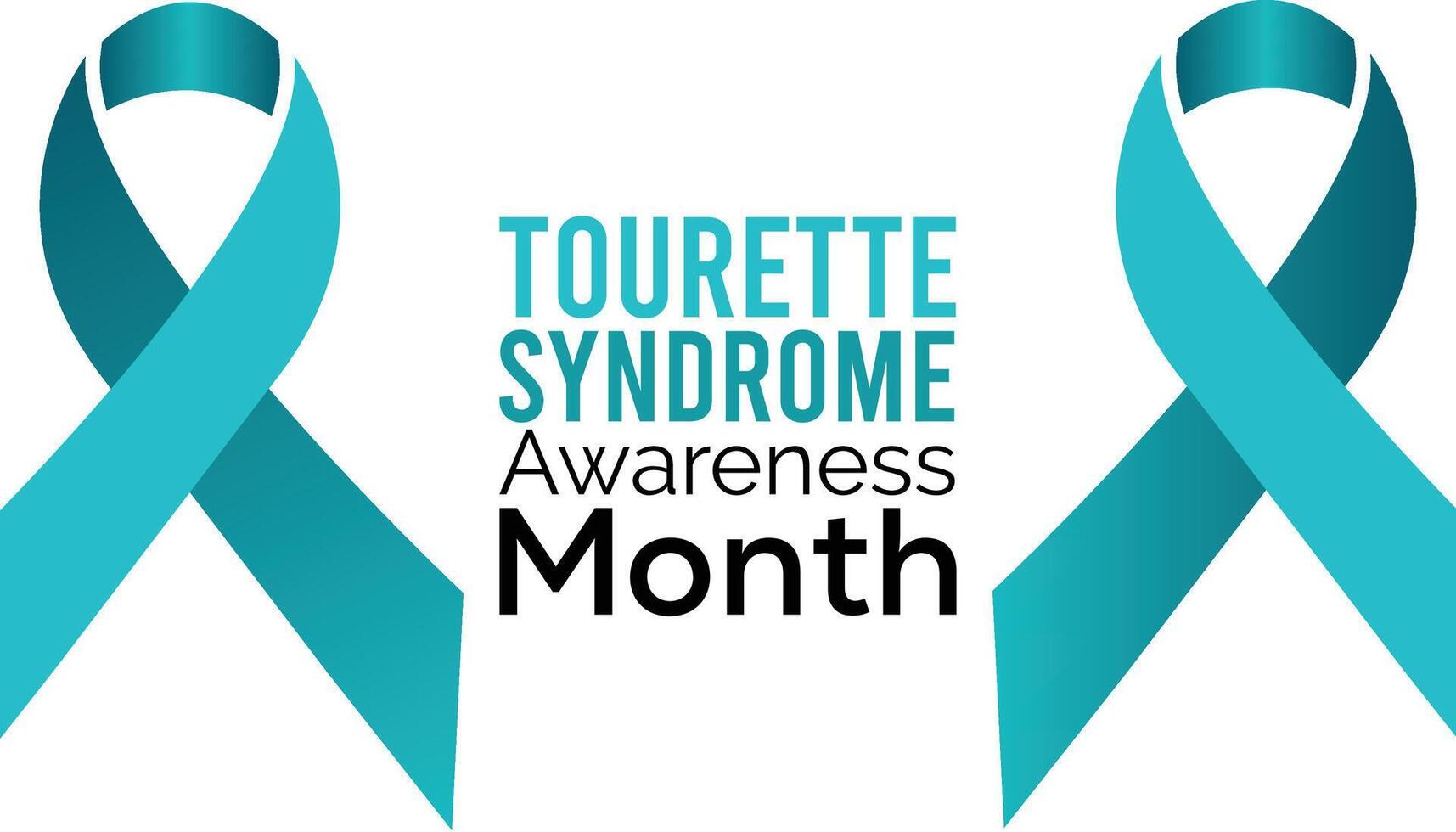 Tourettes Awareness Month observed every year in May. Template for background, banner, card, poster with text inscription. vector