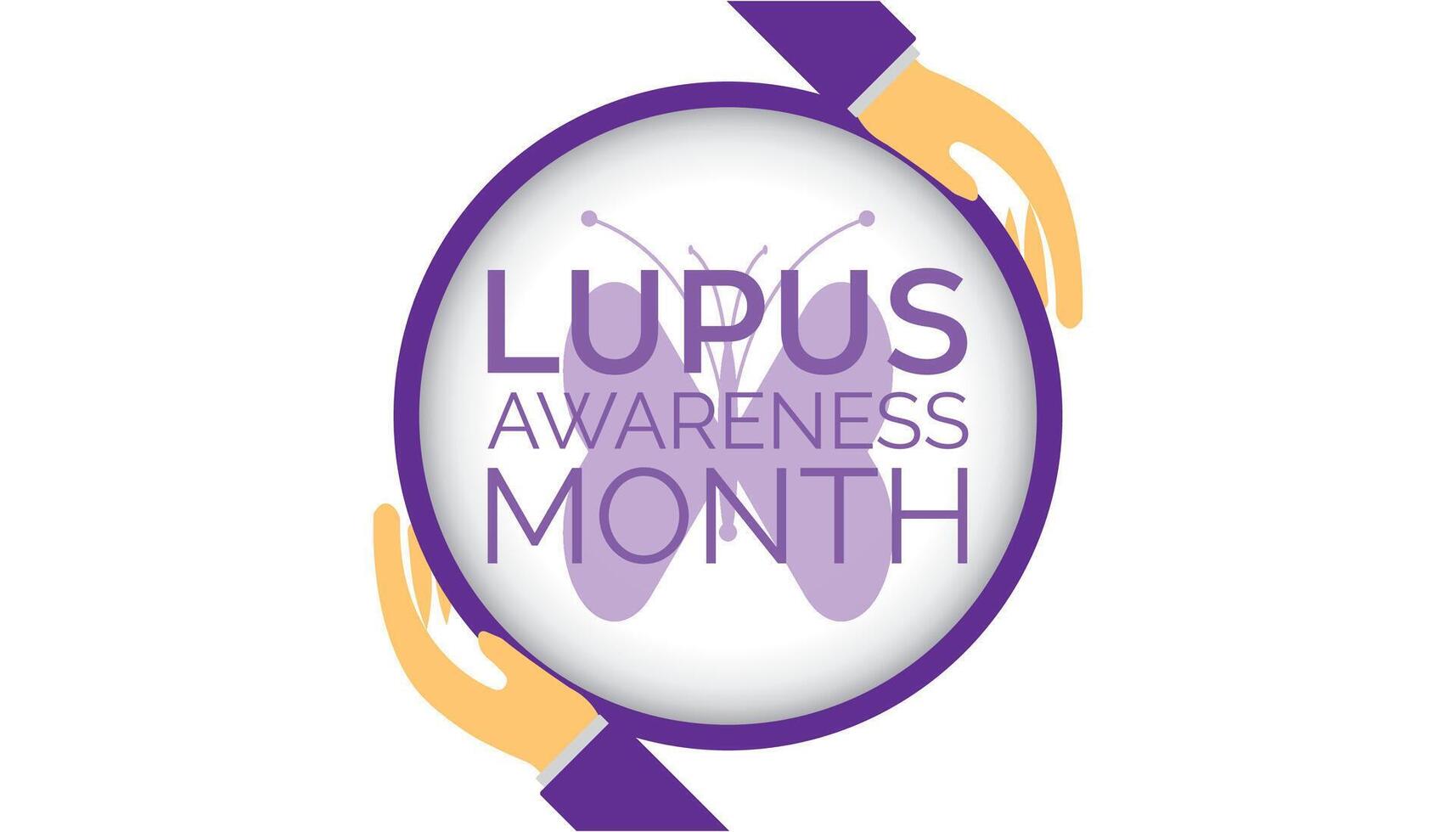 Lupus Awareness Month observed every year in May. Template for background, banner, card, poster with text inscription. vector