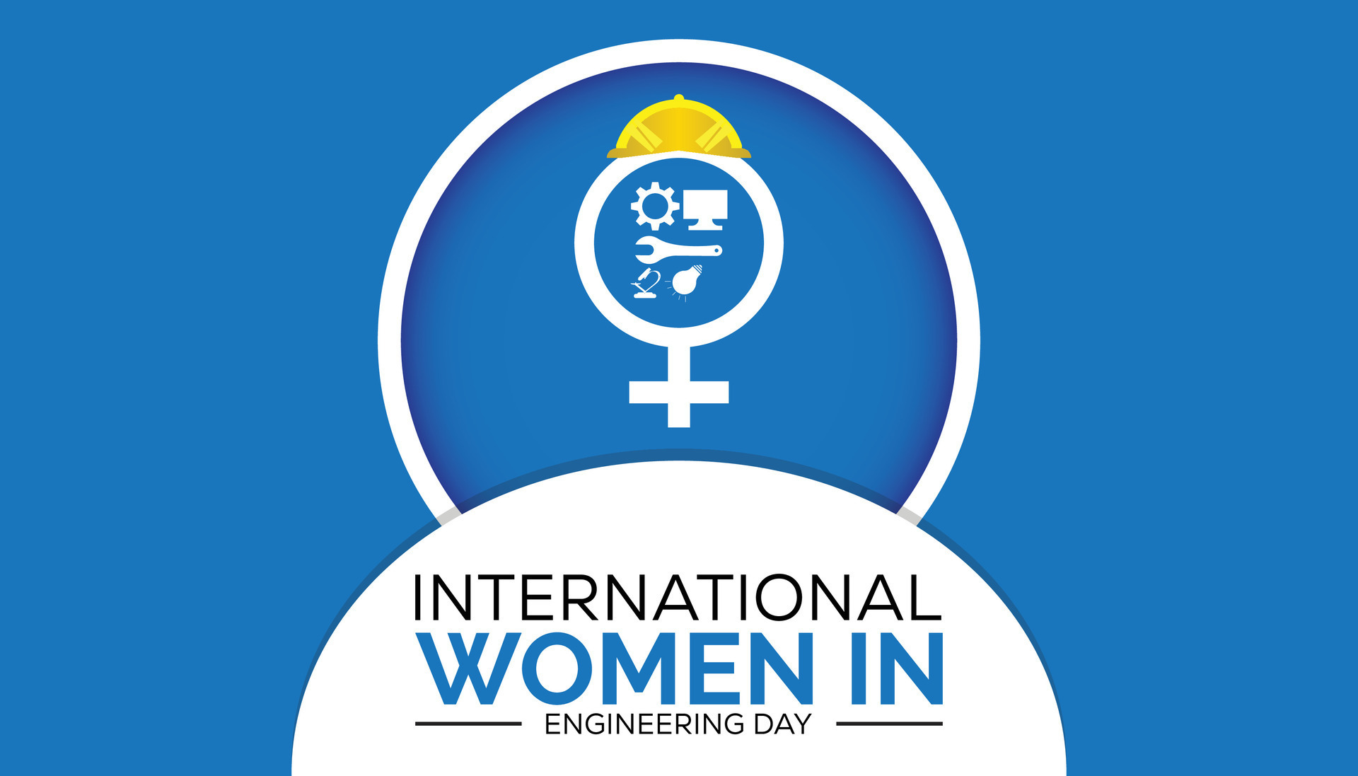 INTERNATIONAL WOMEN IN ENGINEERING Day observed every year in June. Template for background
