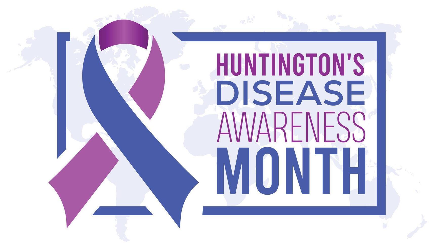 Huntington's Disease Awareness Month observed every year in May. Template for background, banner, card, poster with text inscription. vector