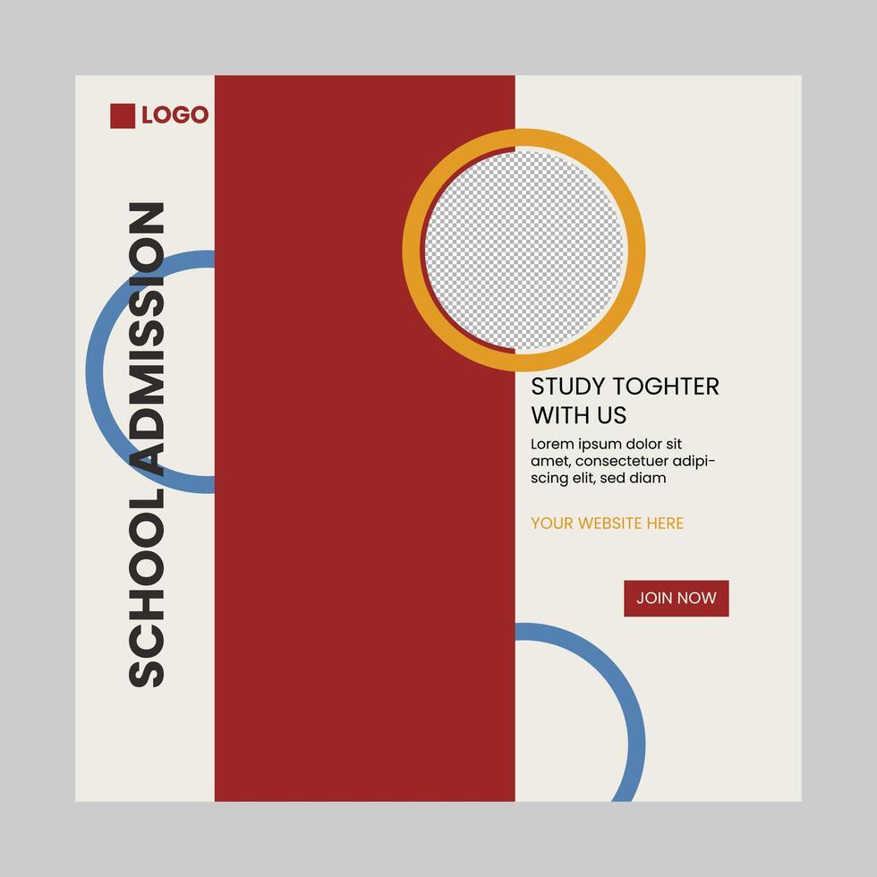 SOCIAL MEDIA POST TEMPLATE vector
