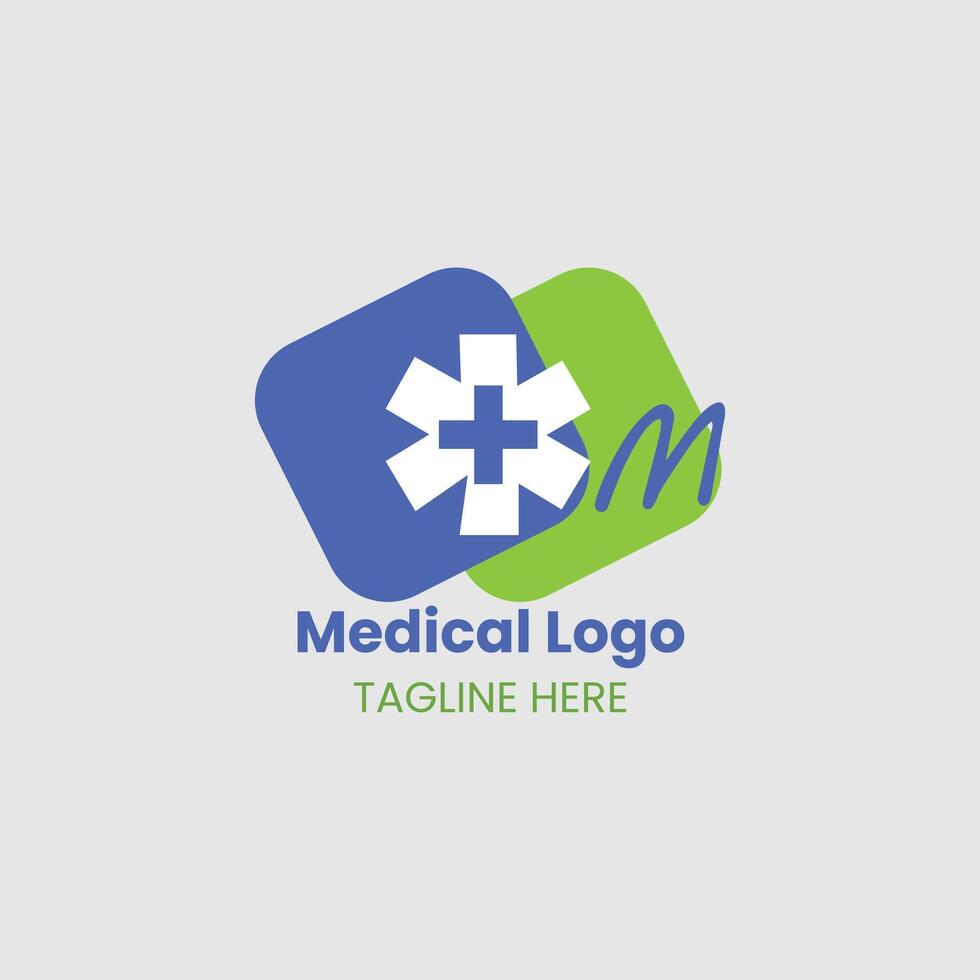 diseño de logotipo médico vector