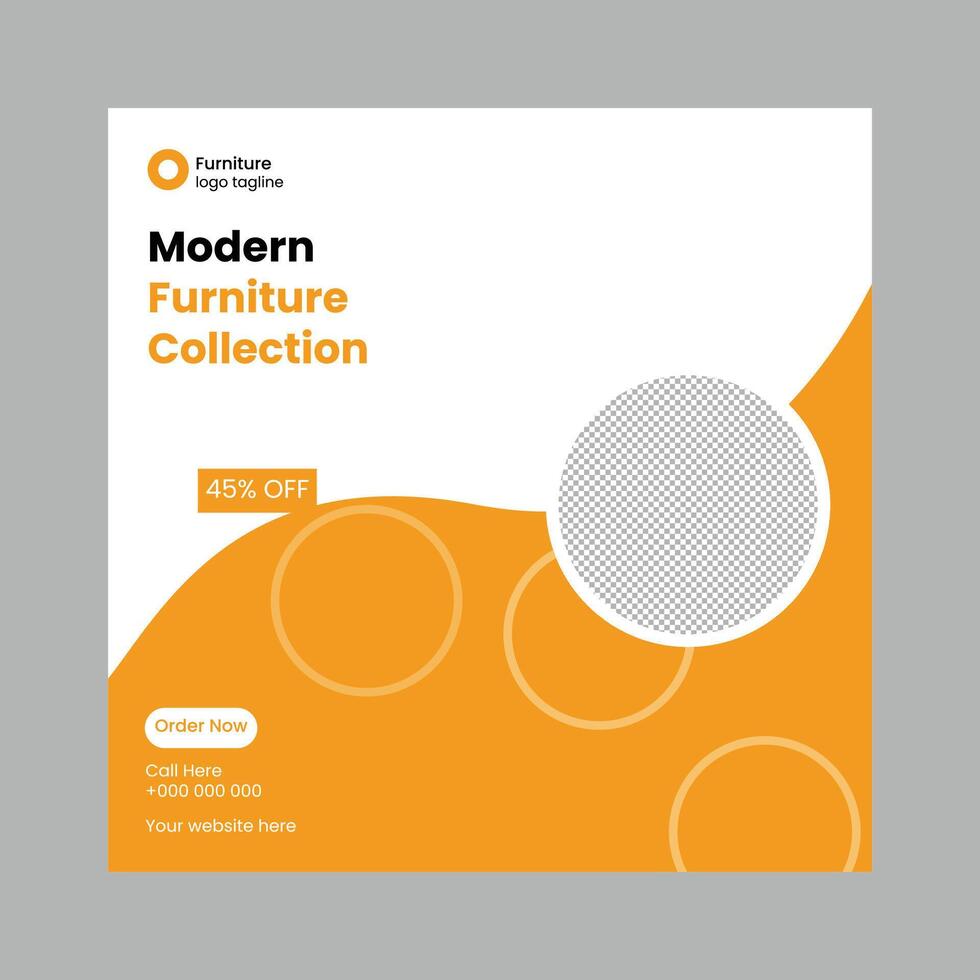 SOCIAL MEDIA POST TEMPLATE vector