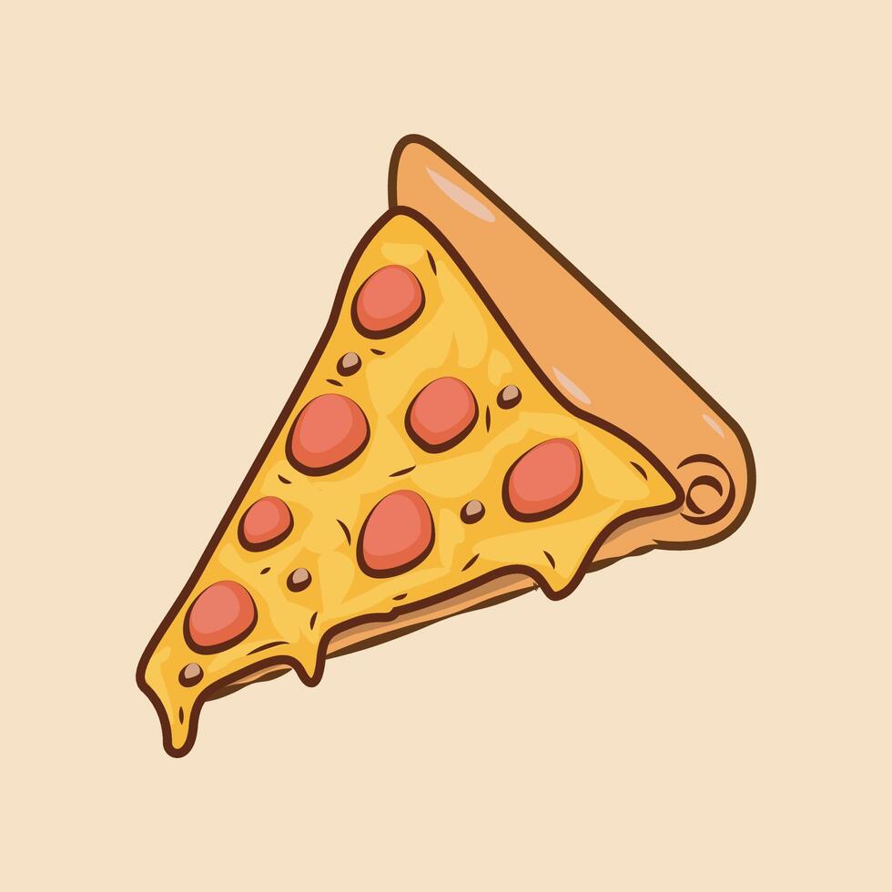 pizza, slice off pizza vector