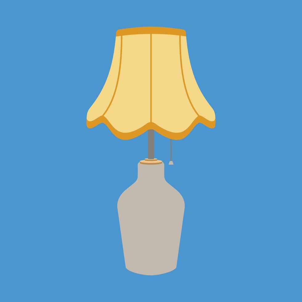 Illustration of table lamp good for graphic design and etc vector