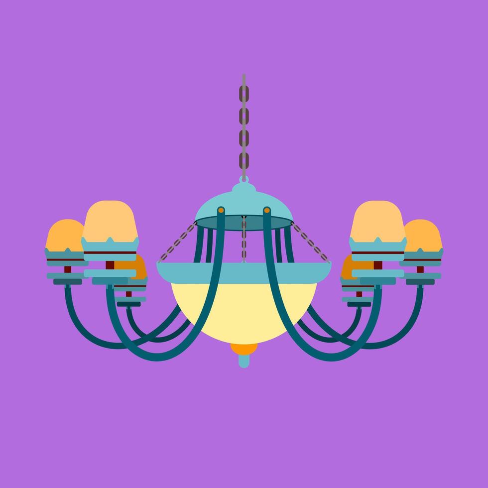 Illustration of chandeliers good for graphic design and etc vector