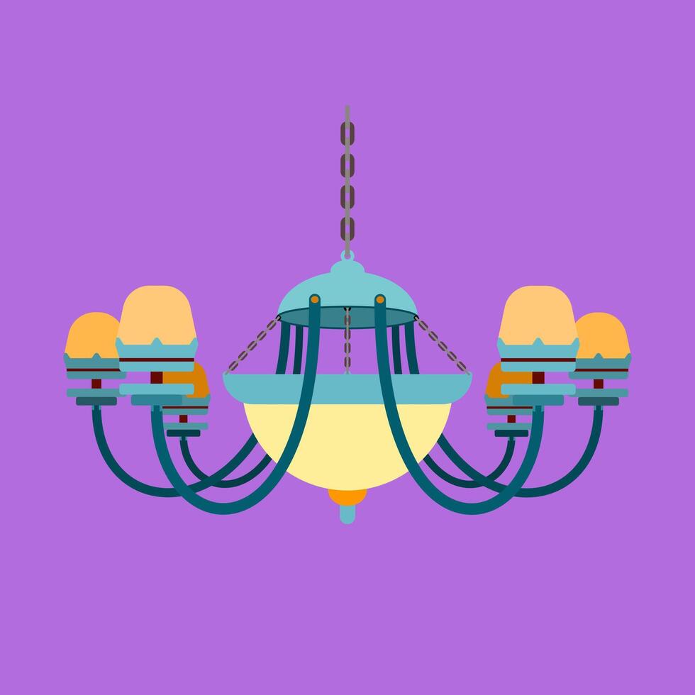 Illustration of chandeliers good for graphic design and etc vector