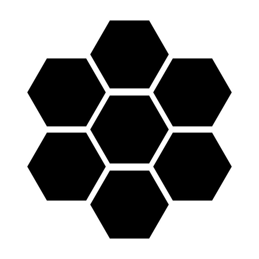 Beehive silhouette icon. Honeycomb. vector